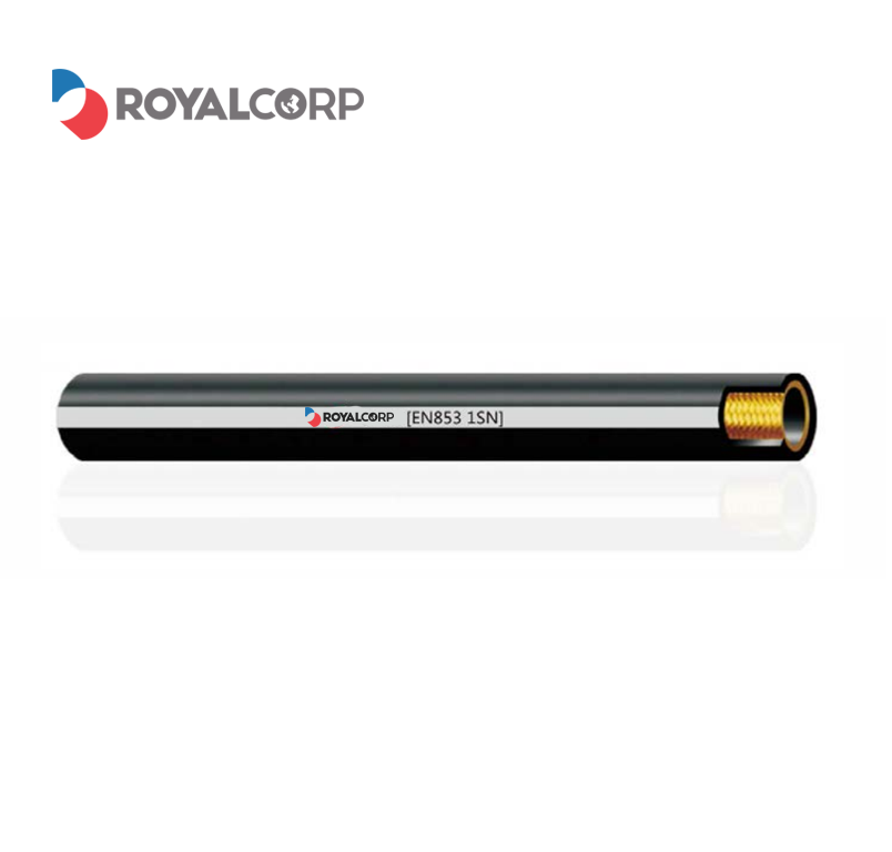 स्टील के तार प्रबलित रबर से ढके हाइड्रोलिक नली